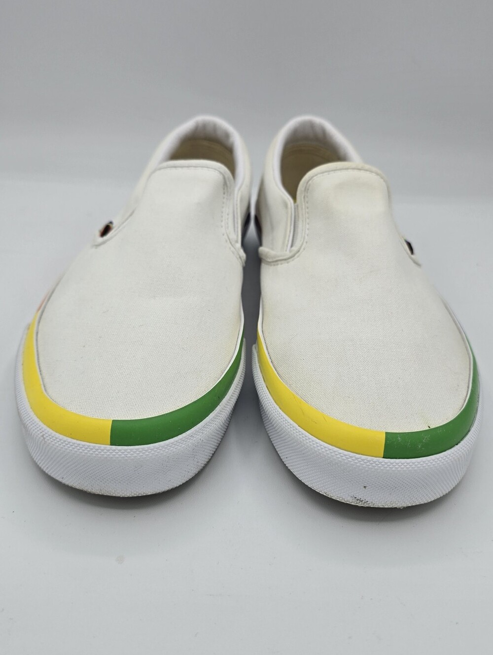 Vans - Unisex Classic Slip-On Pride Rainbow LGBTQ+ Canvas Shoes - Picture 5 of 8